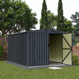 Kit de construction de hangar métallique EG0810-H160-2H, hangar pour <span class=keywords><strong>moto</strong></span>, rangement extérieur, <span class=keywords><strong>abri</strong></span> de <span class=keywords><strong>jardin</strong></span> - Product Image 2