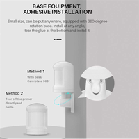 Détecteur de mouvement humain intelligent SIXWGH Zigbee 3.0, grand angle de 150°, détecteur PIR, portée de 7 m, contrôle sans fil par application, alimenté par batterie, pour la maison