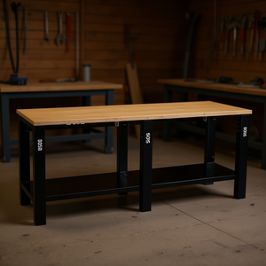 Armoire à outils 506 TL, établi avec rangement sur étagère, banc de travail d'atelier - Product Image 3