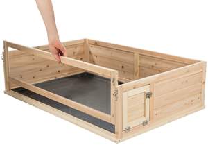 Corralito de madera Para interiores de animales pequeños, <span class=keywords><strong>Jaula</strong></span> Para hámster con vista Para tortugas, conejillo de indias - Product Image 3