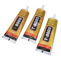 Colle Métallique Flexible Anti-Vibration Étanche T-8000 pour Écrans de Téléphone, Adhésif de Fixation de Cadre, Scellant de Bordure, Magie de la Gravité