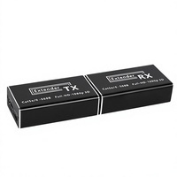 Transmetteur de signal vidéo haute définition Hardrock Metal 60m Single pour Extender RJ45 Noir