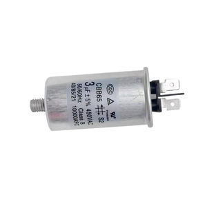 CBB65 3μF 450V AC Film <span class=keywords><strong>Condensateur</strong></span> Goujon De Montage 30x55mm Taille pour Cuisinière À Induction/Four Électrique/Micro-ondes <span class=keywords><strong>Condensateur</strong></span> À Film Mince - Product Image 1