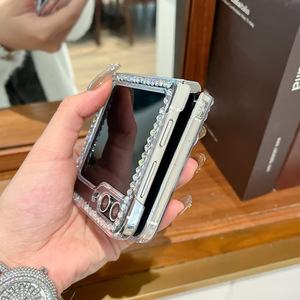 Zfold4 étui luxueux diamant Fold3 adapté à la coque de téléphone Samsung Z Fold5 offrant une couverture de boîtier d'expérience de pliage haut de gamme - Product Image 2