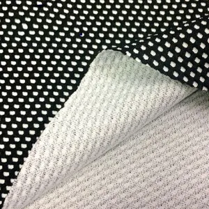 100% Polyester Mesh Fabric For Lining Clothing Checker Mesh Breathable Sportswear Stretch Fabric