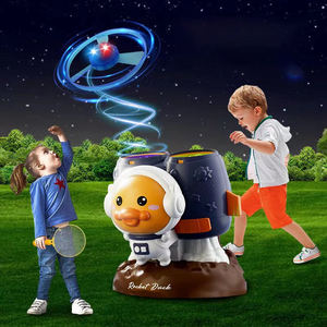 Lindo pato espacio <span class=keywords><strong>lanzadores</strong></span> gemelos juego de captura Flying Spinner juguete disco lanzacohetes para regalo de chico - Product Image 2