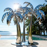 Collection Palm Luxury Resort - Arbres tropicaux en acier inoxydable sur mesure pour hôtels 5 étoiles
