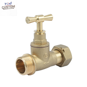 Composants personnalisés YOD, service d'usinage CNC de précision, robinet d'arrêt en laiton à filetage femelle 1/2 pouce, certifié NSF, réparation de plomberie - Product Image 1