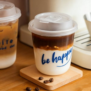 Gobelets en <span class=keywords><strong>plastique</strong></span> pour boissons froides avec couvercles, personnalisables avec logo, jetables, en PP rigide, fond rond, 12/16/24 oz, pour bubble tea, café glacé - Product Image 3