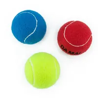 Balle de tennis d'entraînement pressurisée promotionnelle avec logo personnalisé, écologique, rebondissante, 105-120 cm, avec feutre acrylique de Taïwan