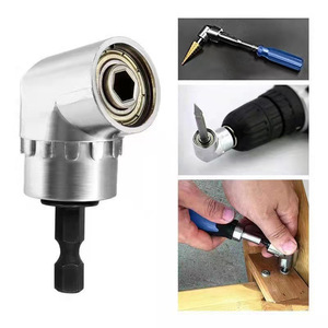 Adaptador de taladro de ángulo recto de 105 grados, núcleo de rodamiento de acero inoxidable para accesorio de extensión de taladro eléctrico - Product Image 5