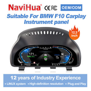 Navihua LCD Digital Dashboard Speedometer for BMW F10, F11, F18, F06, F12, F13, X3, X4, X5, X6, 4, 5, <b>6</b>, 7 <b>Series</b> - Product Image 1