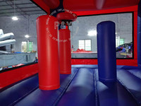 Château gonflable Spiderman commercial avec toboggan aquatique à vendre
