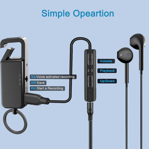 Mini Handheld <strong>Voice</strong> <strong>Recorder</strong> Pen With AI Noise Reduction Chip <strong>Keychain</strong> Design with Long Battery Life - Product Image 2