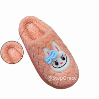 StepGrace vente en gros de nouvelles pantoufles antidérapantes de dessin animé Labubu pantoufles plates personnalisées chaudes d'hiver pour les femmes
