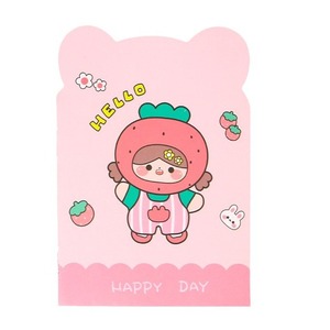 BESTLINE 2025 Quaderno Studentesco Carino con <span class=keywords><strong>Cuori</strong></span> e Cartoni Animati Formato A5 Portatile con Copertina in <span class=keywords><strong>Carta</strong></span> Rigata Orizzontale Tascabile - Product Image 1