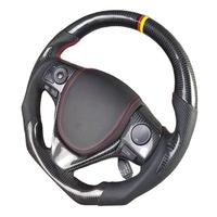 Accesorios para Automóviles Toyota Corolla GR SE XSE RX RAV4 Camry TRD Sport, Volante Deportivo Personalizado de Fibra de Carbono Forjado con LED