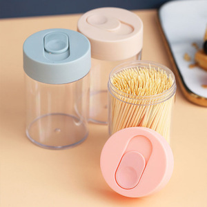 Stuzzicadenti in Bambù Monouso all'Ingrosso, 500 Pezzi in Scatola Cilindrica con Apertura <span class=keywords><strong>a</strong></span> Flip, per <span class=keywords><strong>Casa</strong></span> e Hotel, Lunghezza 6,5 cm - Product Image 2