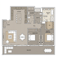 Service de conception d'intérieur complet professionnel Pavone pour salon [Contreplaqué/Placage] – Rendu 3D moderne minimaliste taupe CE