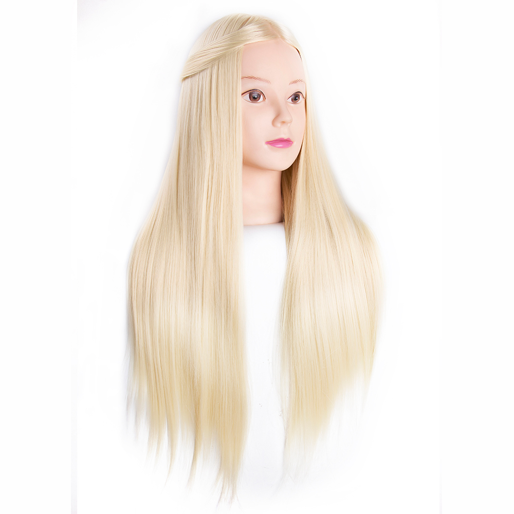 Leeons 613 # профессиональная тренировочная голова с длинными густыми волосами, практики макияжа, манекен для парикмахерской, куклы, голова для укладки