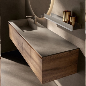 <span class=keywords><strong>Mobile</strong></span> Bagno Sospeso Personalizzato George Group con Design Semplice, Armadietto Bagno con <span class=keywords><strong>Specchio</strong></span> <span class=keywords><strong>e</strong></span> Lavabo - Product Image 3