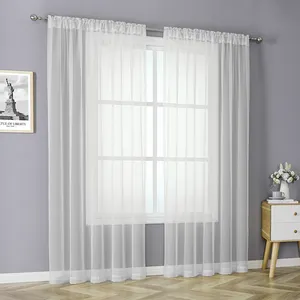 Elegant White Curtains для Living Room, Sheer Curtains, Cheap Backdrop, Valances для Room, Wholesale