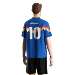 Camiseta Deportiva de Fútbol con Cuello en V y Cuello Polo, Hecha de Tela Ventilada para Torneos y Calentamiento - Product Image 4