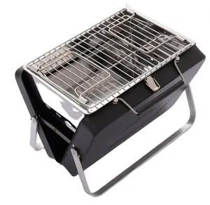 UCHOME – porte-documents en acier inoxydable, mallette Portable pour barbecue au charbon de bois, valise pliante pour barbecue