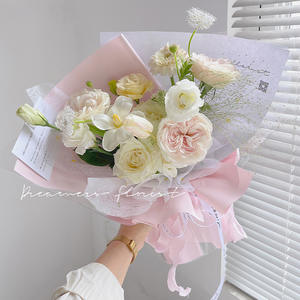 <span class=keywords><strong>Papel</strong></span> de Color Sólido al por Mayor para Envolver Flores, Macaron Monocromático para Ramos de Rosas Elegantes, Envoltura de Arte Floral - Product Image 2