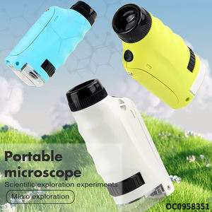 Ensemble de mini <span class=keywords><strong>microscope</strong></span> de dessin animé de science biologique jouet pour enfants avec support de téléphone - Product Image 2