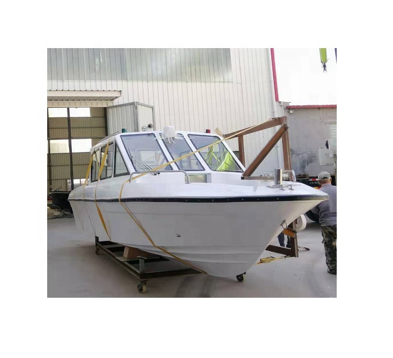 Grandsea 8.8m Fiberglass Cabin Fishing Yacht Outboard Engine Passenger Boat for Sale