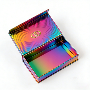 Strong Magnet Foldable Hard Paper Perfume <b>Box</b> with Four-Color Printing & Gold Foil Survives Rough Shipping - Product Image 2