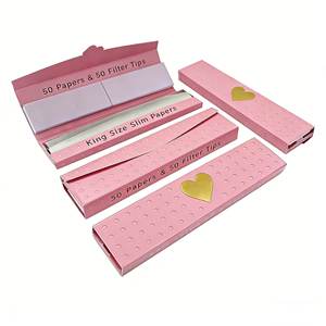 In Stock Custom <b>Rolling</b> <b>Paper</b> Kingsize Slim Unbleached <b>Brown</b> White Slow Burning <b>Rolling</b> <b>Paper</b> - Product Image 3