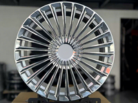Jantes en alliage d'aluminium forgé 18 19 20 21 22 pouces 5x112 5 trous PCD ET décalées 8.5J 9.5J multi-rayons chromées pour voitures