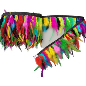 10 Yards Hỗn Hợp Màu Dậu Đuôi Lông Trim Ribbon Cho Đêm Ăn Mặc Trang Trí - Product Image 1