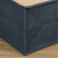 Sur mesure pour Velcro Jute lin sac bicolore épissé imprimé fourre-tout sac à provisions lettre couleur-imprimé cadeau personnalisation 25