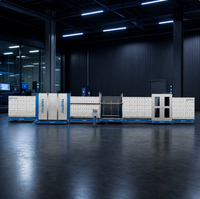 Ligne de production de verre isolant à double et triple vitrage Low-E avec écran tactile et contrôle PLC complet pour une économie d'énergie