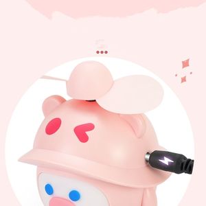 Ventilatore Tascabile a Forma di Animale - Mini Ventilatore Portatile USB Ricaricabile in Plastica Resistente con Design Cartoon - Product Image 6