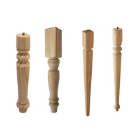 Vente chaude, balustrades de balcon au design classique, rampes d'escalier intérieures en bois non fini, balustres de terrasse, balustres en bois