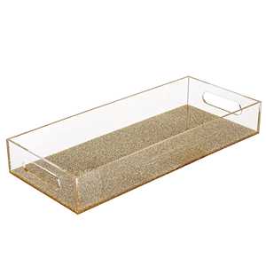 Judaica ผ้าเช็ดตัวขนมปังผีเสื้อพร้อมที่จับถาดอะคริลิคใส - Product Image 4