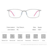 Monturas de Gafas de Titanio Borregls para Hombre, Diseño de Marca, Ligeras, de Alta Calidad, Cuadradas, Gafas Ópticas Japonesas 10057