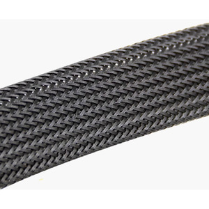 LDDQ Schwarz PET Nylon Flamm hemmend Geflochtener Netz schlauch-Schlangen hautnetz Erweiterbare Hülse für Kabel-und Drahts chutz - Product Image 6