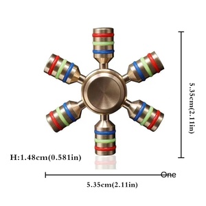 Spinner de Metal Arcoíris Personalizado, Juguete Antiestrés para Adultos y Personas con Autismo, con Rodamientos de Cobre y Latón - Product Image 6