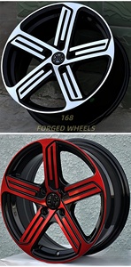 168 कस्टम जाली एल्यूमीनियम मिश्र धातु पहिया यात्री कार पहियों और टायर ट्रक के लिए टायर ट्रक रिम - Product Image 4