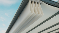 Pergola de support de kit de louvre coulissant de couverture rétractable chinoise avec le cadre enduit de poudre pour les ouvertures fermées