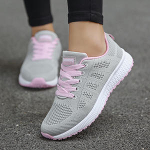 <span class=keywords><strong>Scarpe</strong></span> Casual <span class=keywords><strong>da</strong></span> Passeggio Traspiranti alla Moda, Sneakers <span class=keywords><strong>da</strong></span> Donna in Rete, Calzature Femminili Vulcanizzate Bianche per Palestra - Product Image 3
