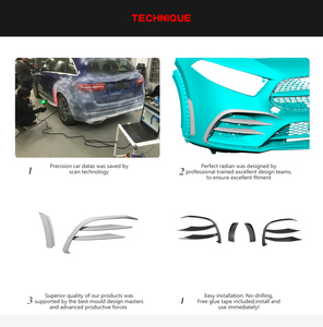 W177 Avant Canards avec Fiber De Carbone Pare-chocs Évents pour Mercedes Benz <span class=keywords><strong>A250</strong></span> <span class=keywords><strong>Sport</strong></span> 4 Portes 19-20 - Product Image 6