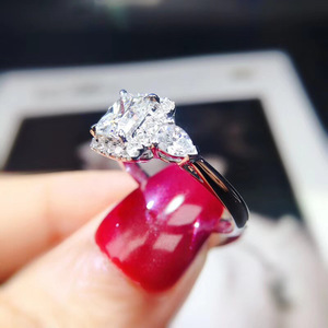 Princess Cut Inlaid Zircon Women Ring Elegant Wedding Engagement Daily All-match Stackable Finger Jewelry Gift - Product Image 2