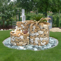 Gabion en fil de fer galvanisé de haute qualité 100x100x100, soudé électriquement, carré, facilement assemblable, design moderne, panier à pierres