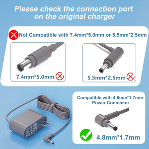Chargeur de batterie AC/DC 34,6W 43,25V 0,8A pour aspirateur sans fil SV23 SV24 Gen 5, adaptateur secteur ABS pour aspirateur Gen 5 - Product Image 6